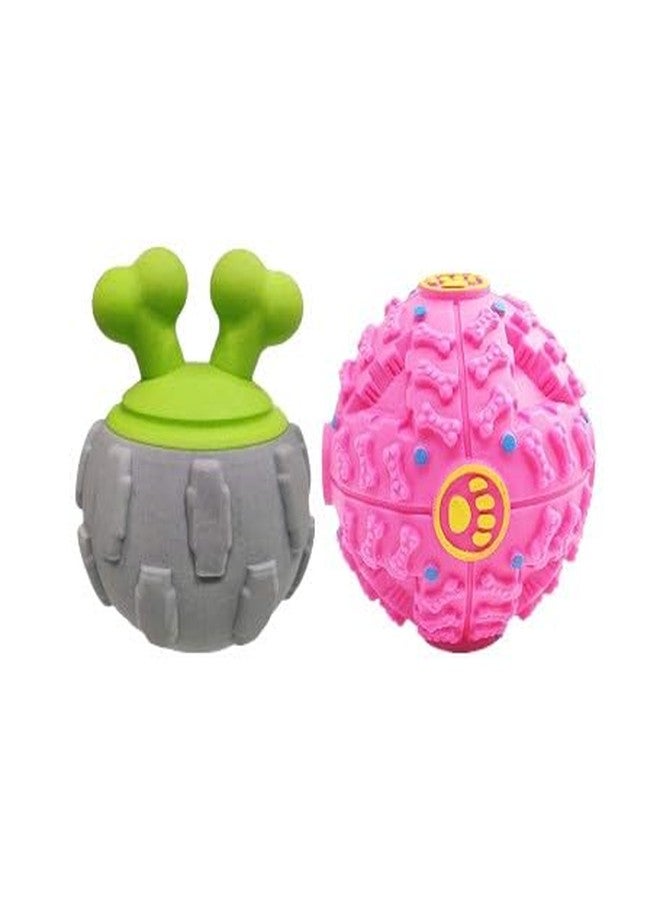 DOGTOWN Dog Sound Ball with Horn | Fun Interactive Dog Toy for Small and Large Dogs | Durable Pet Play Ball (Pink, Medium) - Image 1